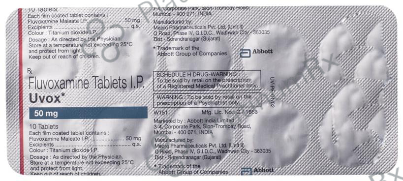 Uvox 50mg Tablet 10s