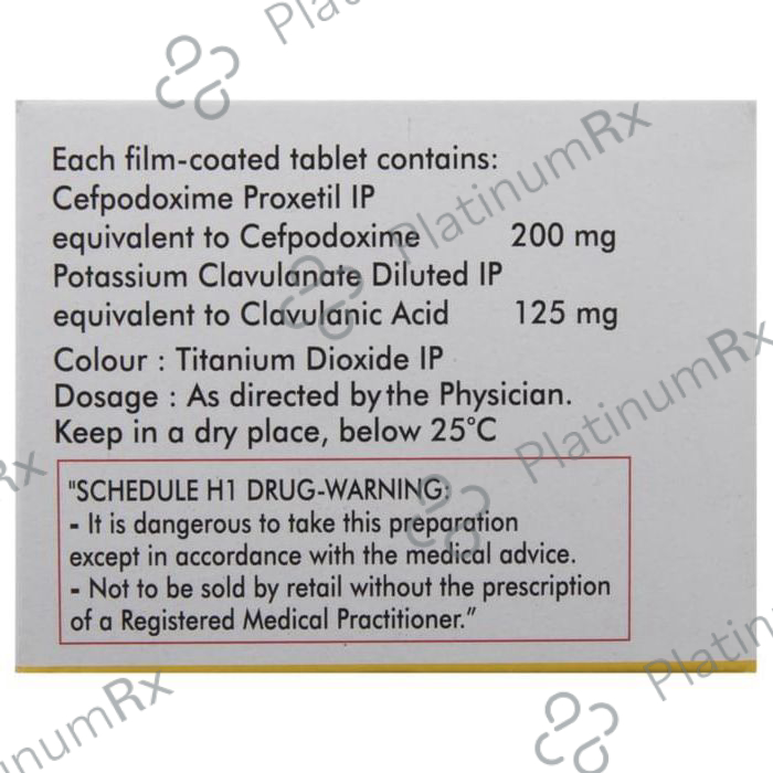 Microcef CV 200 200/125mg Tablet 10s