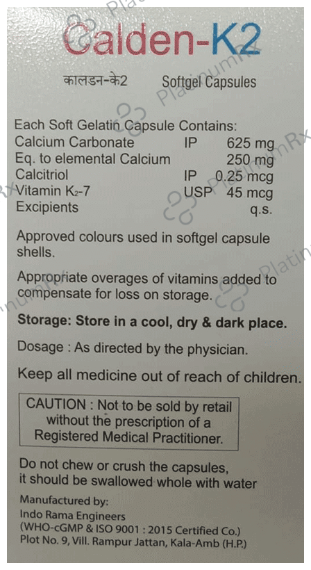 Calden-K2 Softgel Capsule