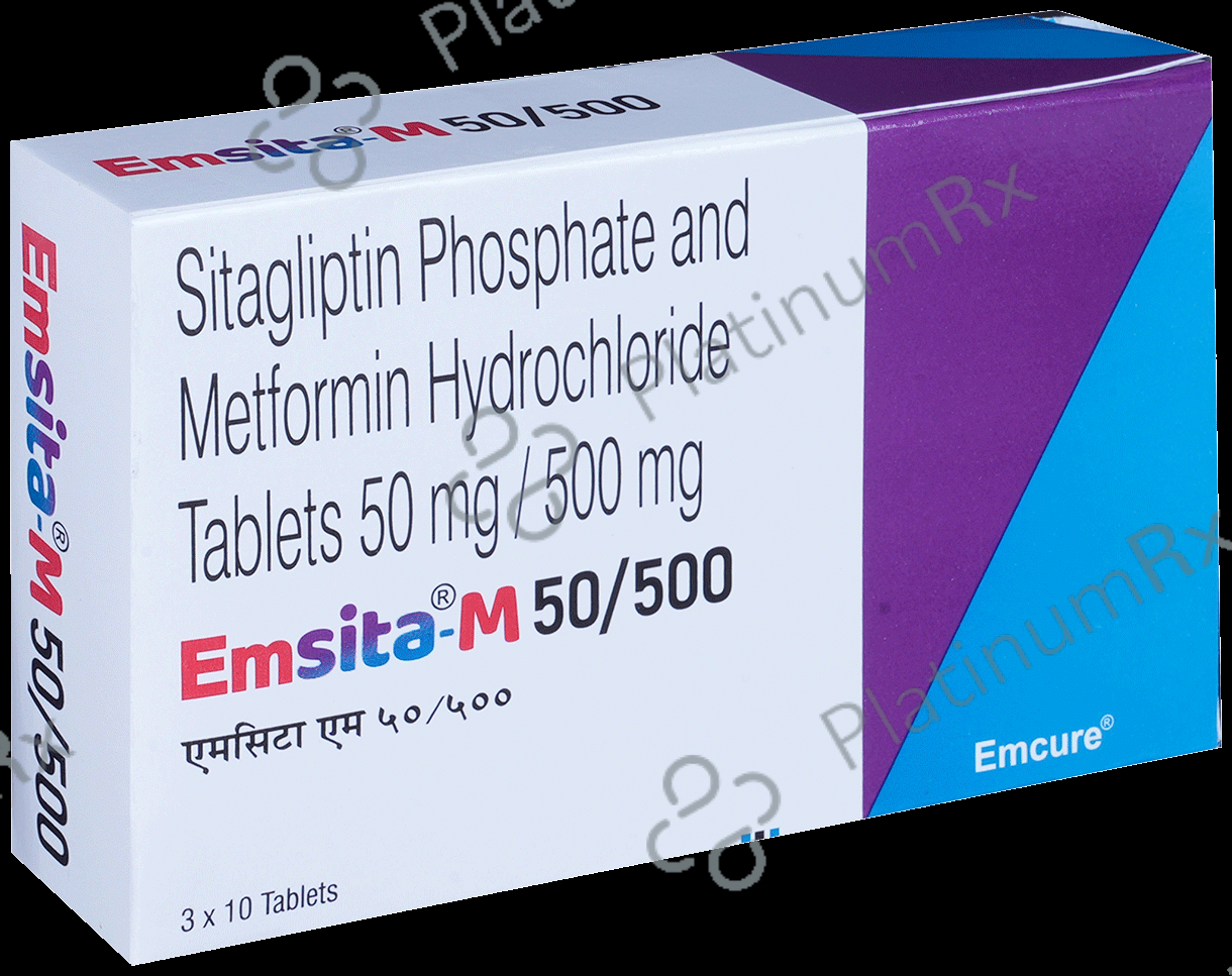 Emsita M 50/500mg Tablet 10s