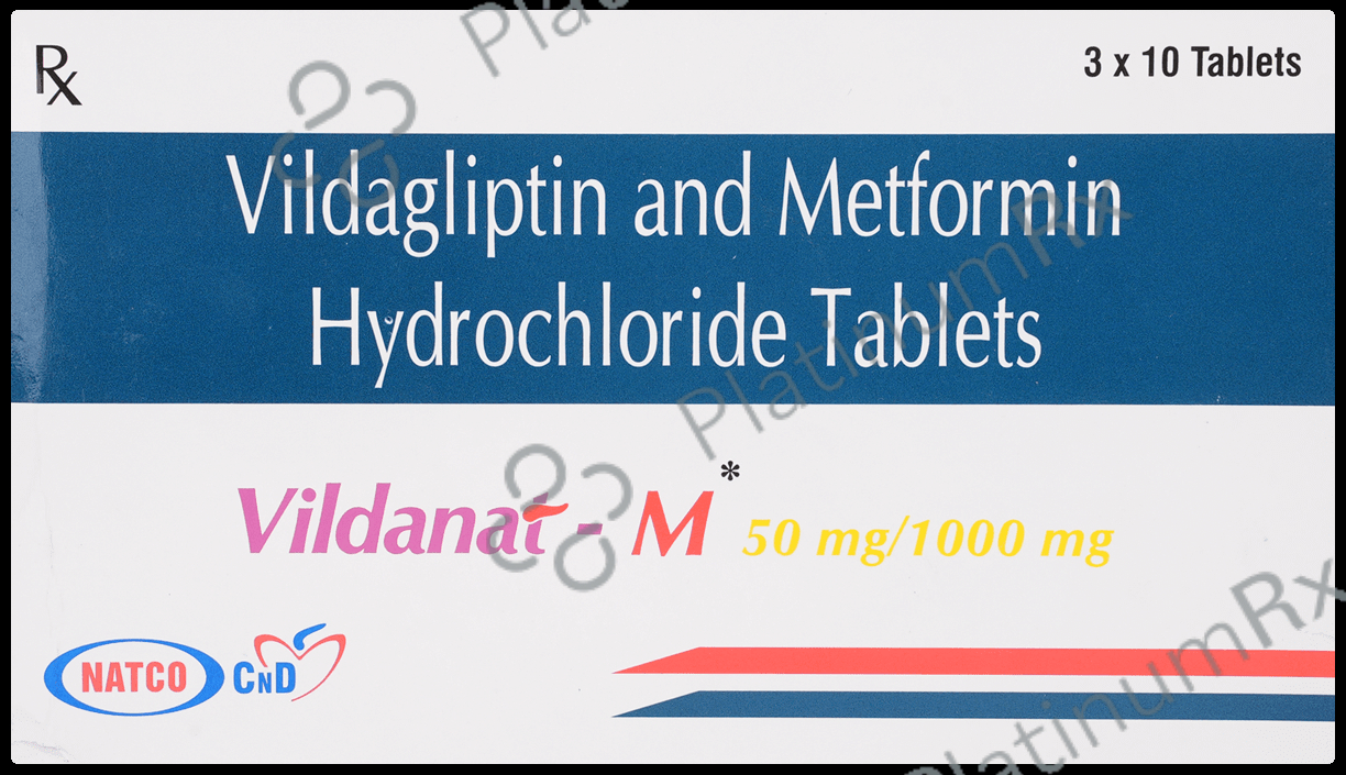 Vildanat M 1000/50mg Tablet 10s