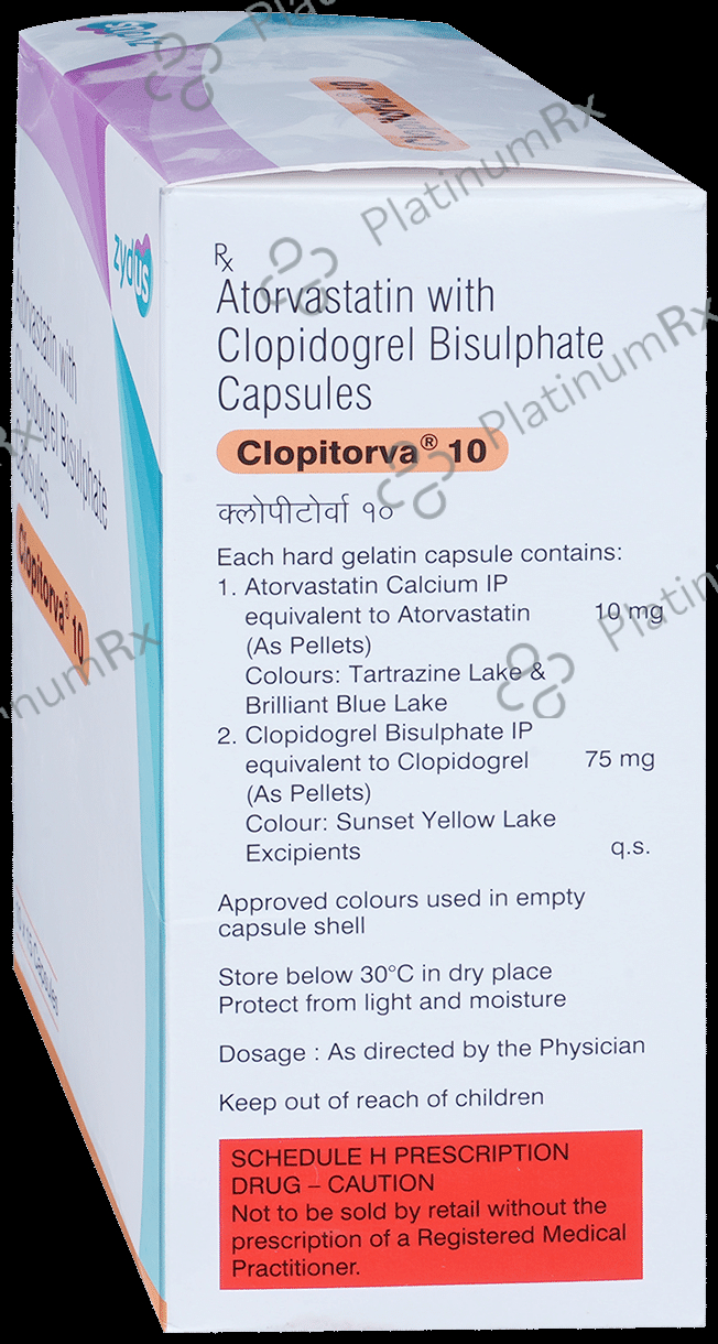 Clopitorva 10/75mg Capsule 15s