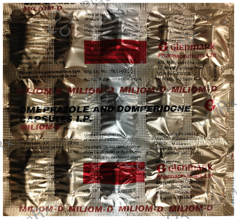 Miliom D 10mg/20mg Capsule 15 Capsule