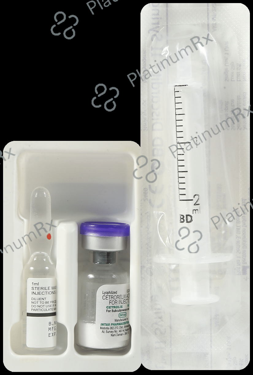 Cetrolix 0.25mg Injection 1s