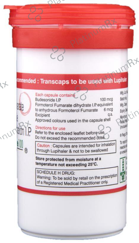 Budamate 100/6mcg Transcaps 30s