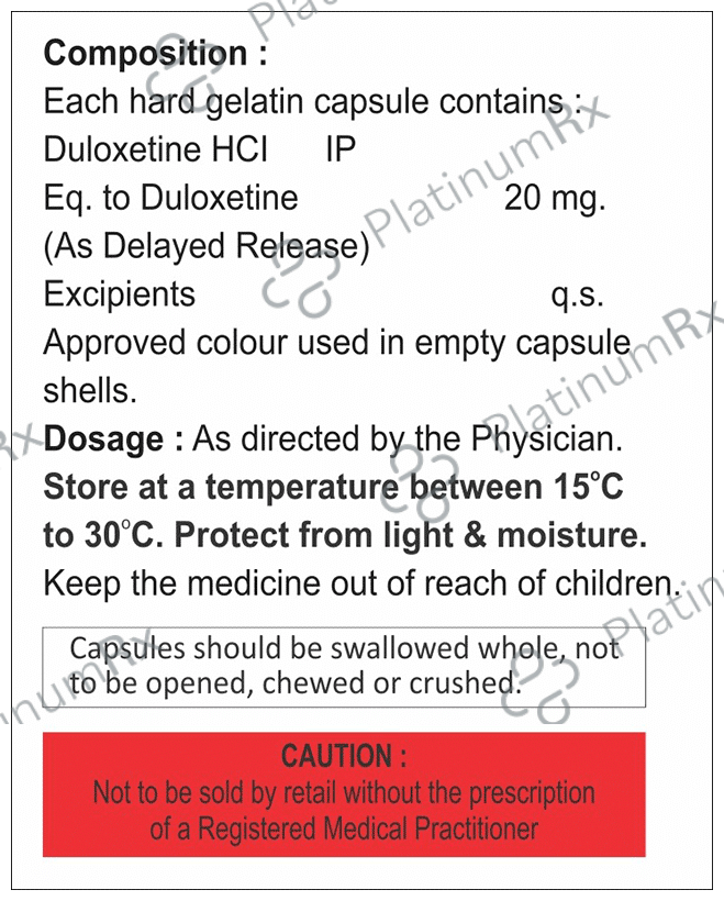 Rendulox 20 Capsule DR