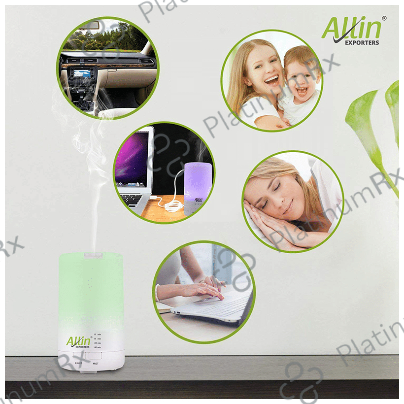 Allin Exporters EXCDUH1 USB Mini Humidifier & Aroma Diffuser (70ml Tank)