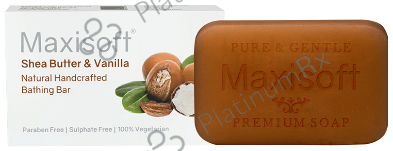 Maxisoft Shea Butter & Vanilla Bathing Bar (75gm Each) 6 units