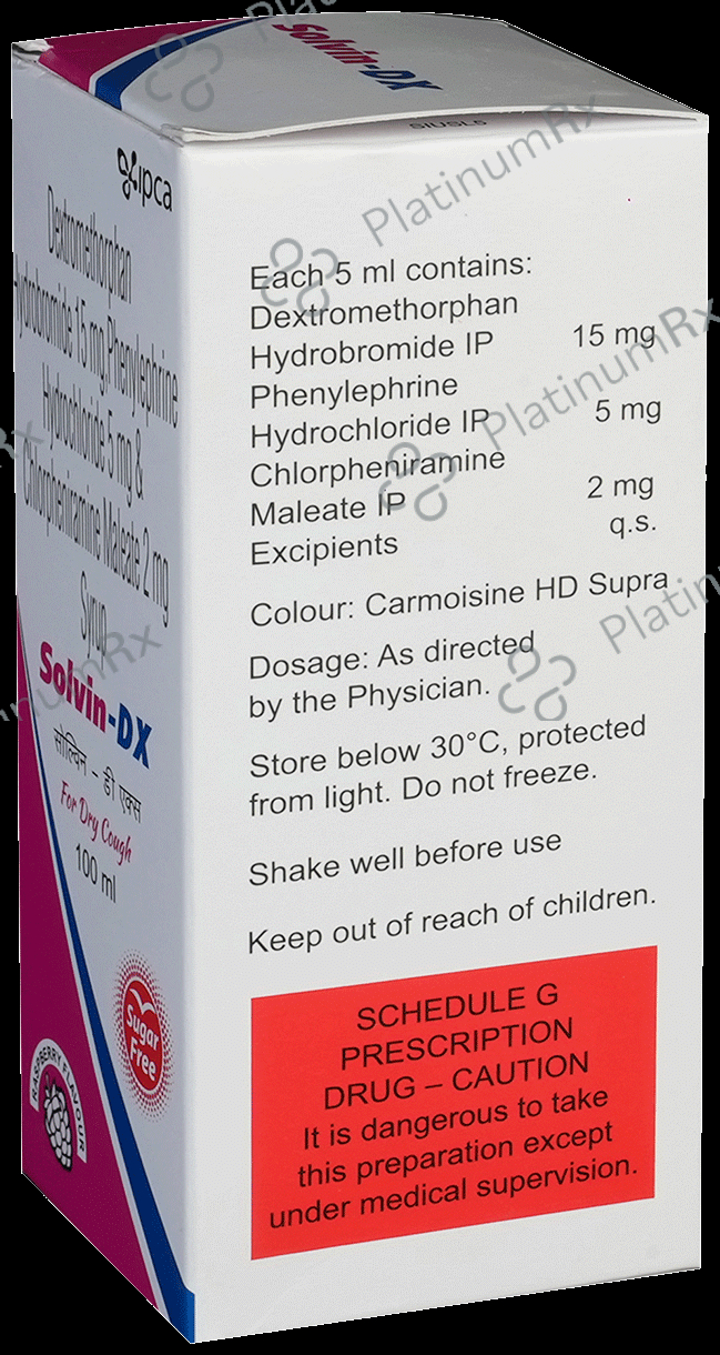 Solvin-DX Syrup Raspberry Sugar Free