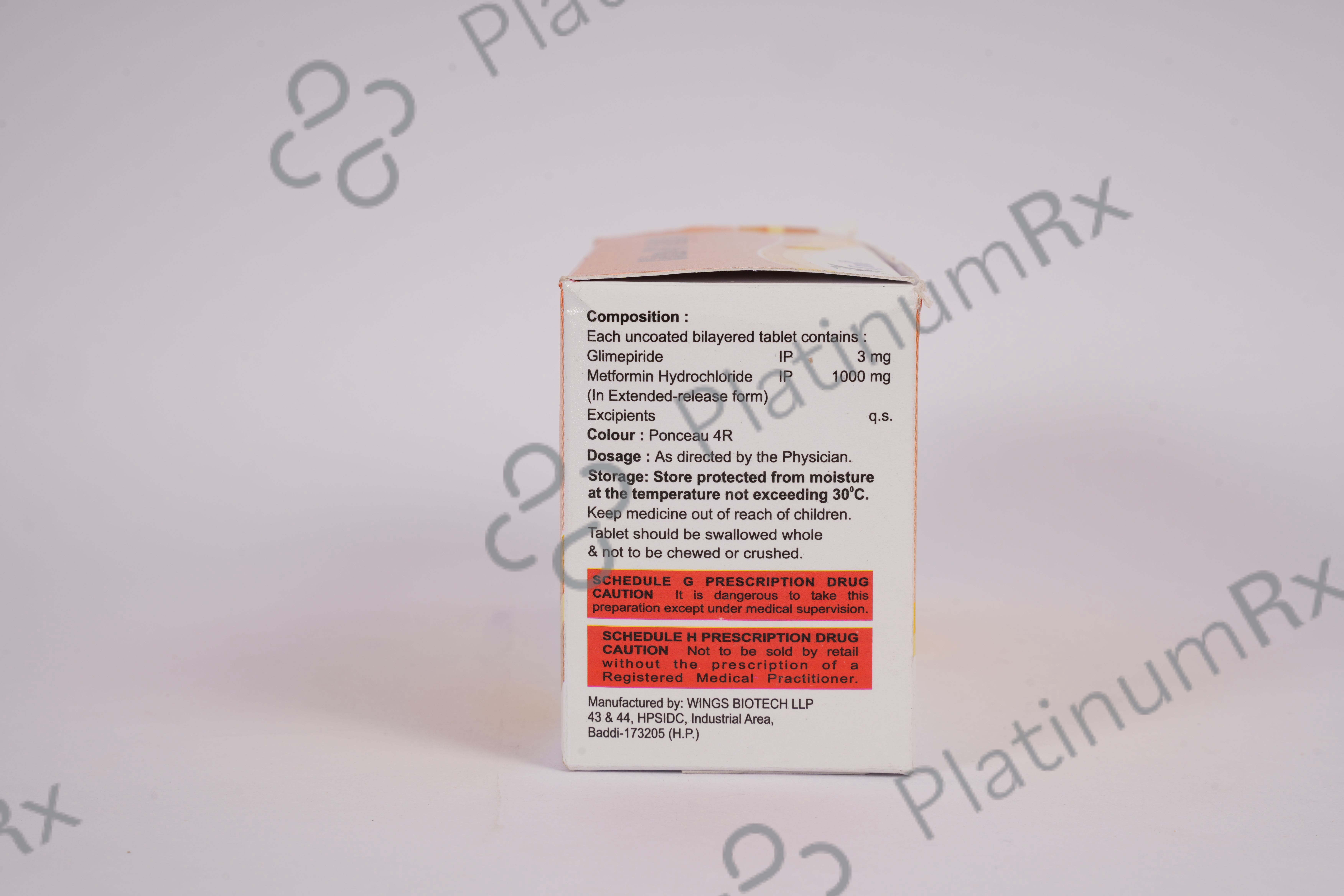 Glidum MF 3/1000mg Tablet SR 10s