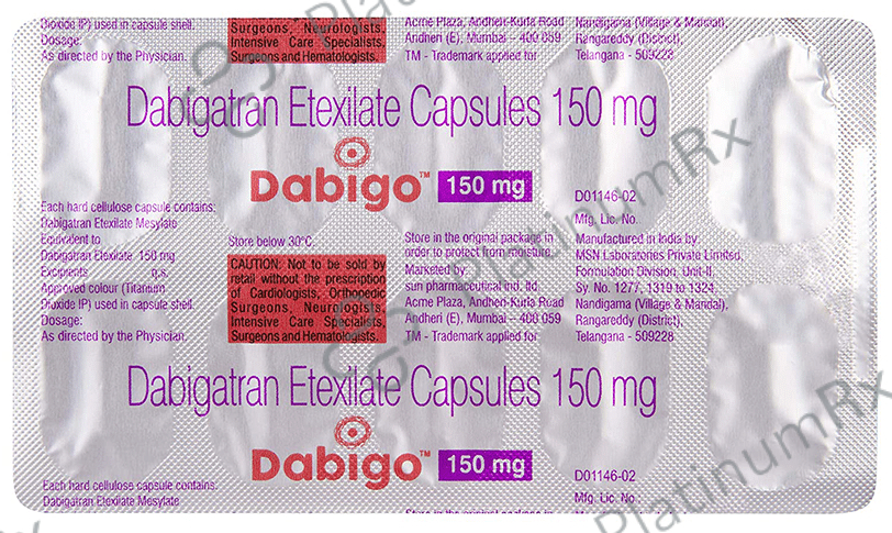 Dabigo 150mg Capsule 10s
