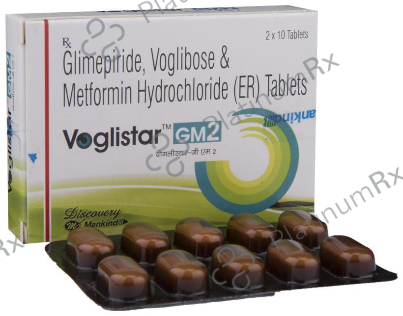 Voglistar GM2 Tablet ER 10 Tablet ER
