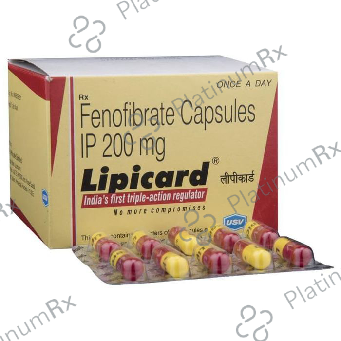Lipicard 200mg Capsule 10s