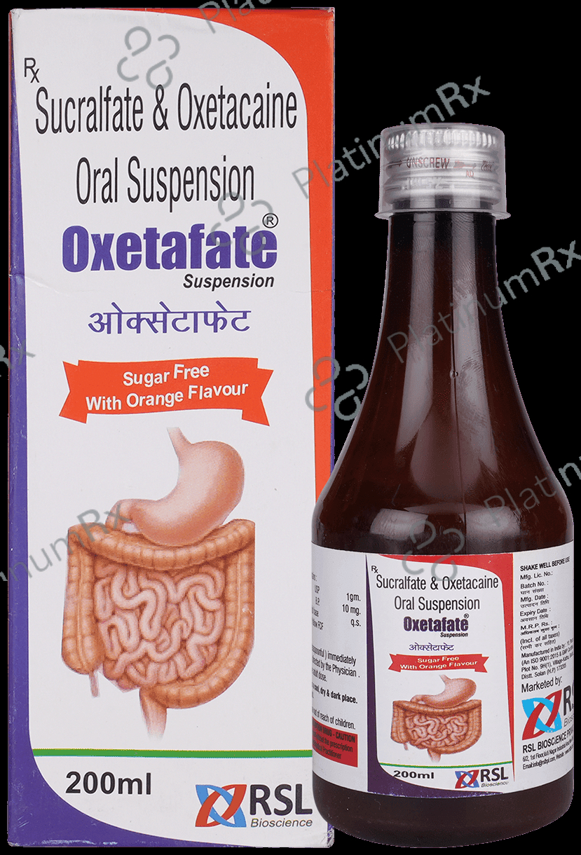 Oxetafate Oral Suspension Orange Sugar Free