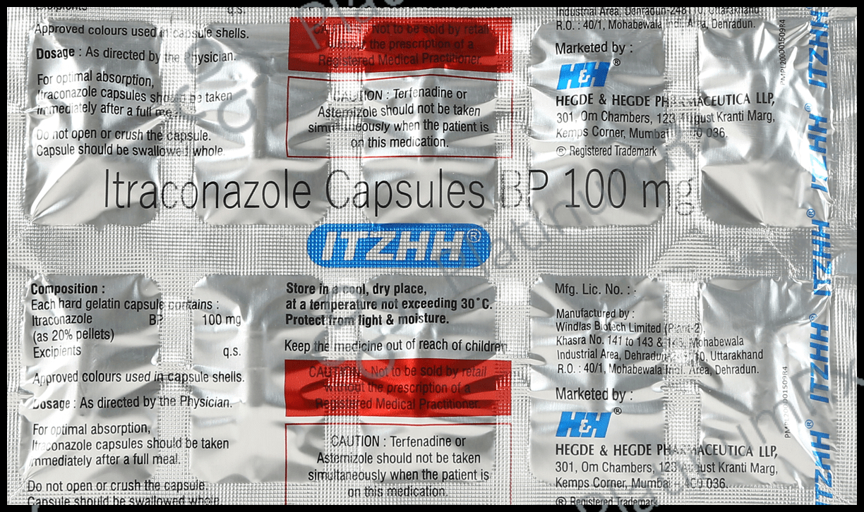 Itzhh 100mg Capsule 10s