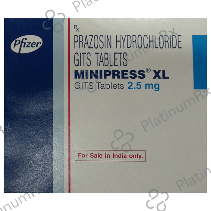 Minipress XL 2.5mg Tablet 30s