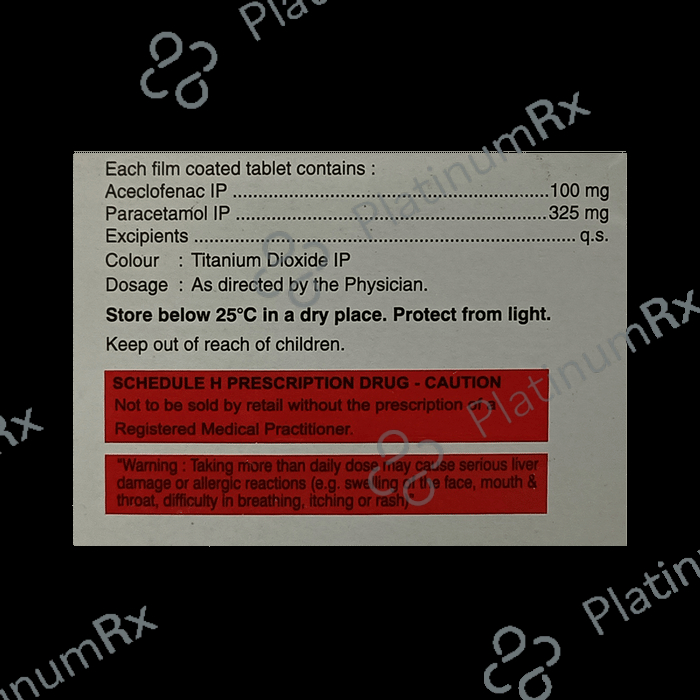 Vetory P 100/325mg Tablet 10s