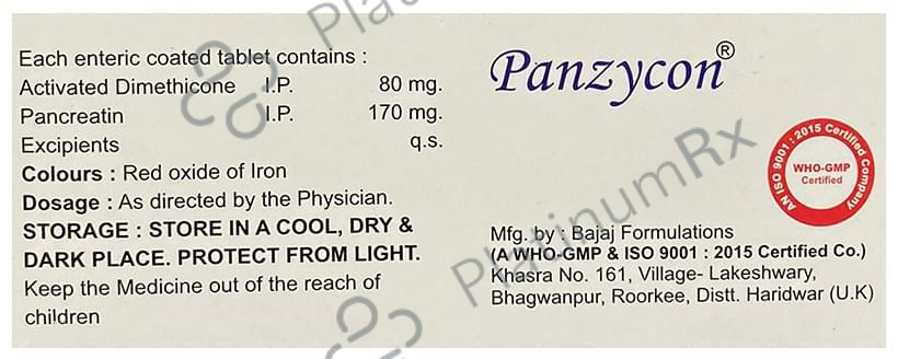 Panzycon 170mg/80mg Tablet