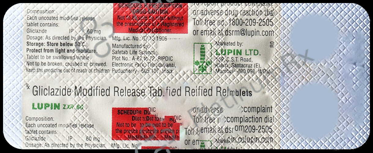 Lupin ZXR 60mg Tablet 10s