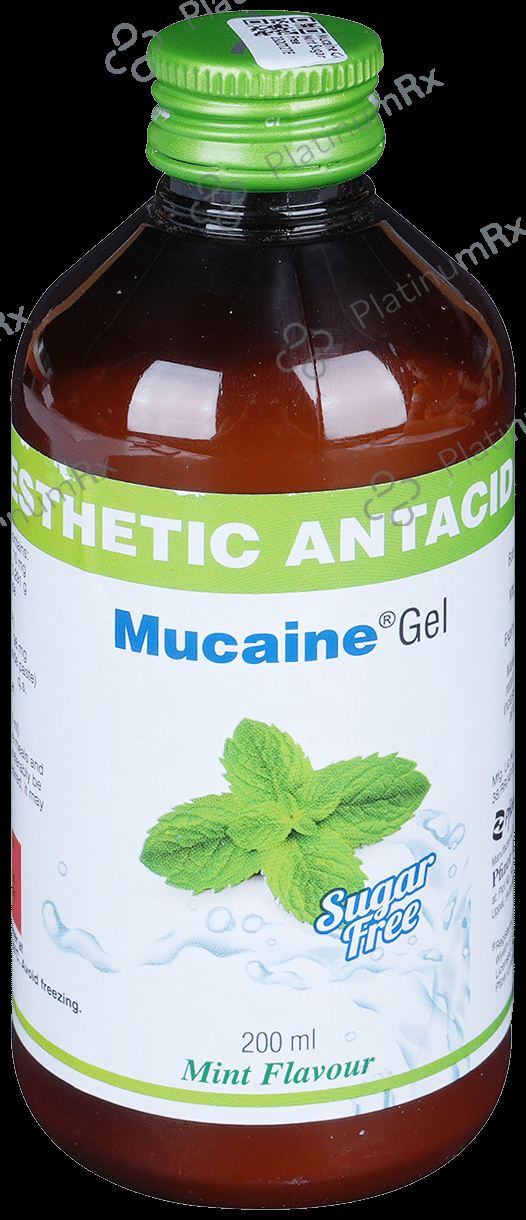 Mucaine Gel Mint Oral Suspension200ml