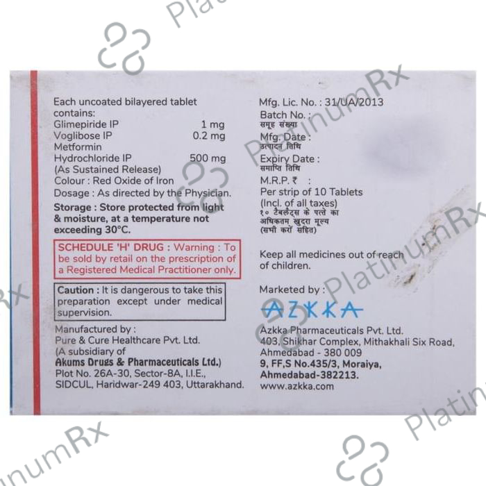 Azmet-VG 1 Tablet SR