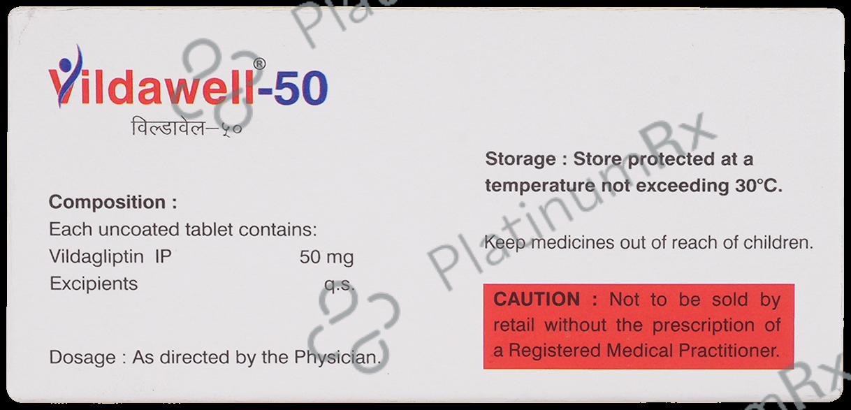 Vildawell 50mg Tablet