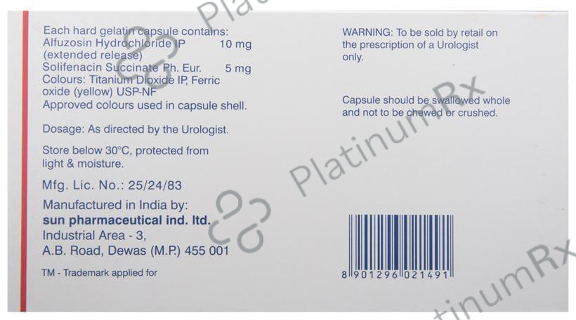 Solitral 10/5mg Capsule ER 10s