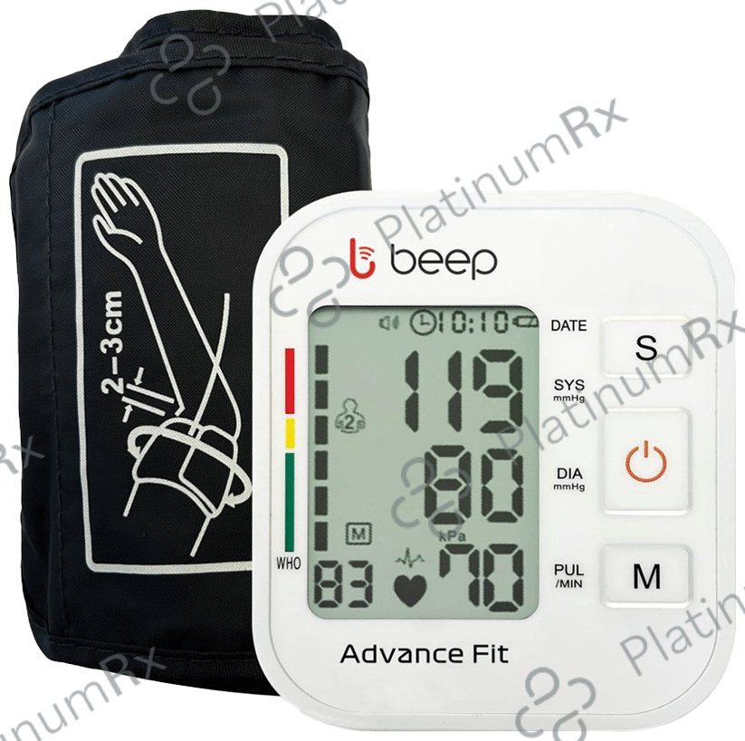 Beep Digital Blood Pressure Monitor- Advance Features with 3 Color Change and Backlit