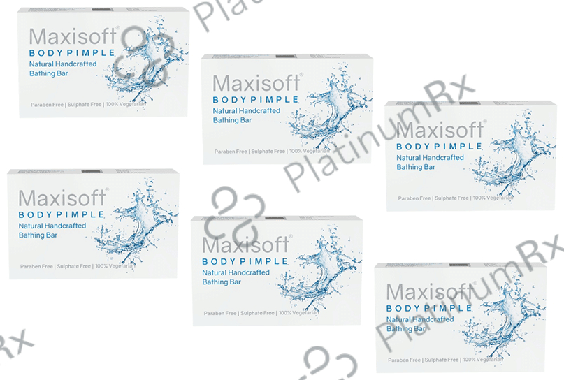 Maxisoft Body Pimple Bathing Bar (75gm Each) 6 units