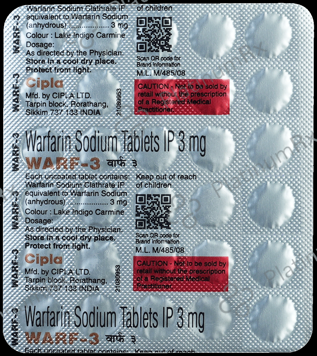 Warf 3mg Tablet 30s