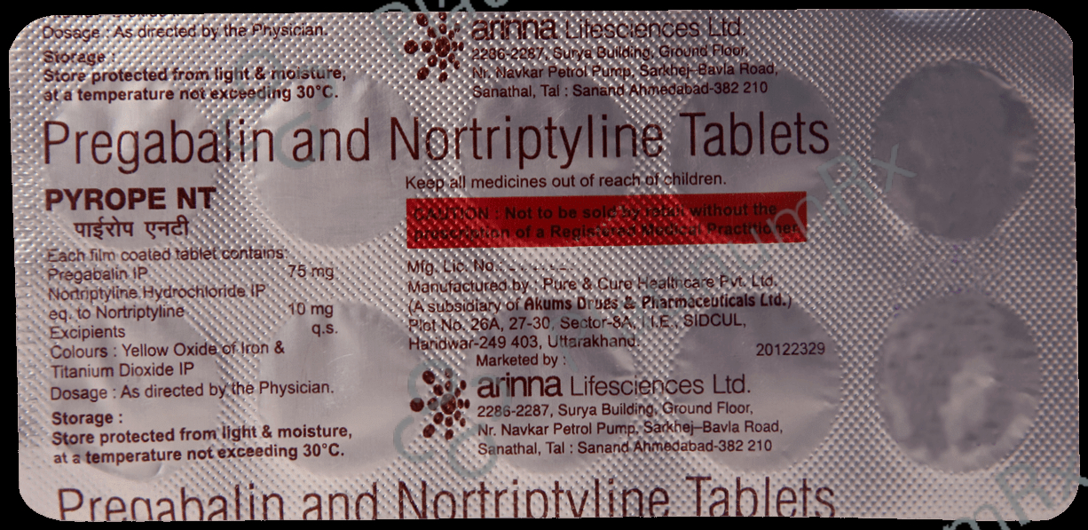 Pyrope NT 75mg/10mg Tablet