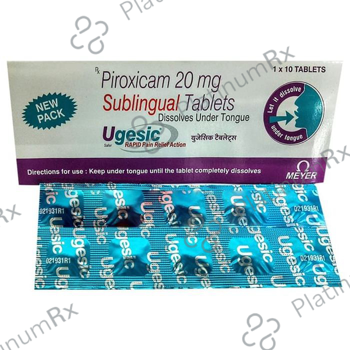 Ugesic 20mg Sublingual Tablet 10s