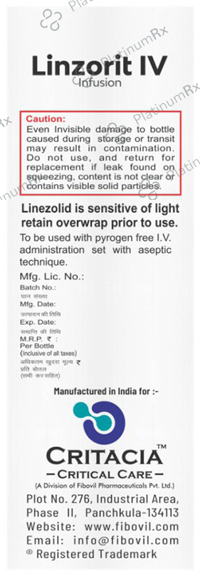Linzorit IV Infusion