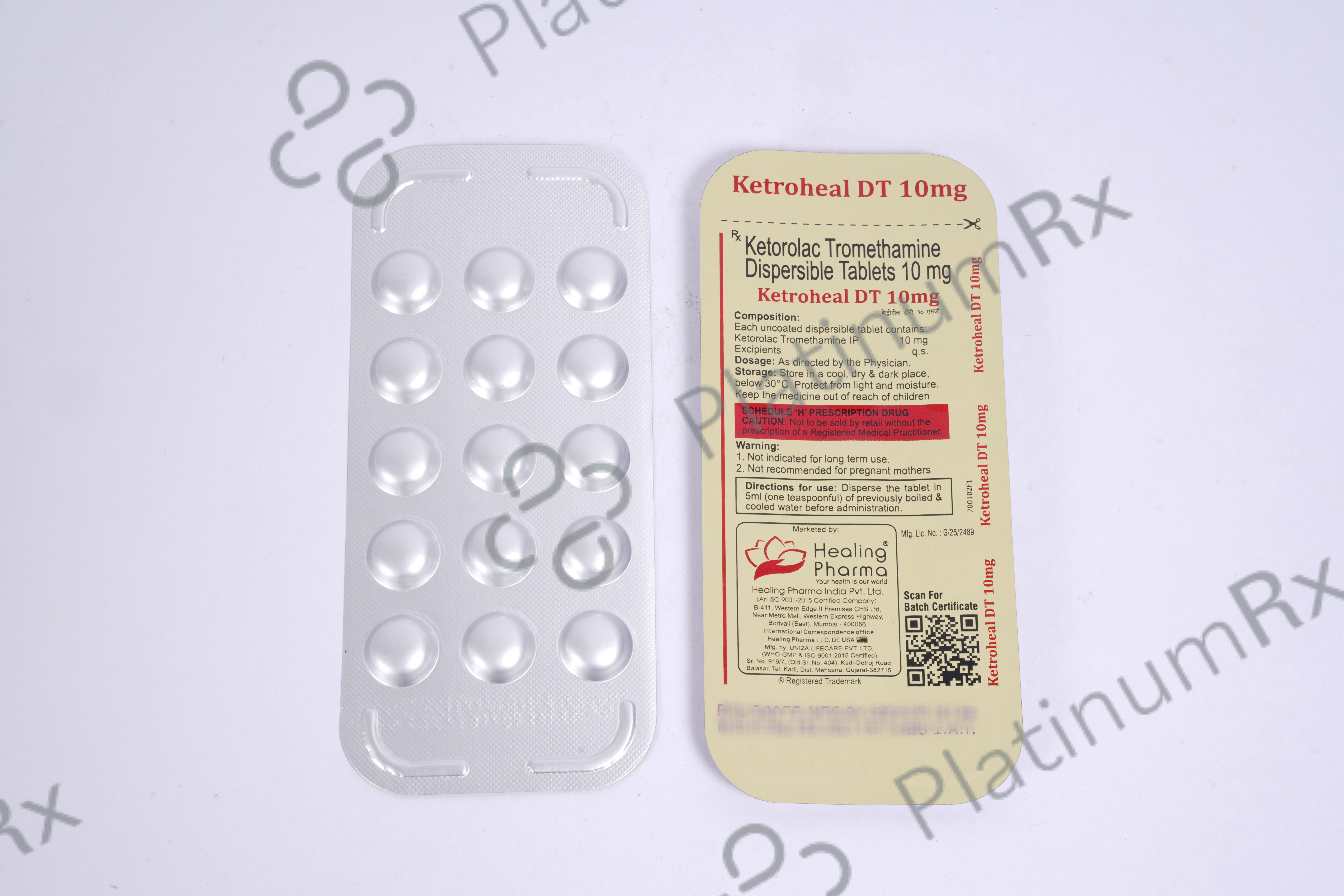 Ketroheal DT 10mg Tablet 15s