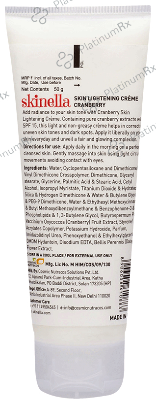 Skinella Skin Lightening Creme Cranberry