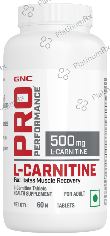 GNC Pro Performance L-Carnitine 500mg for Muscle Recovery - Tablet 60 tablets