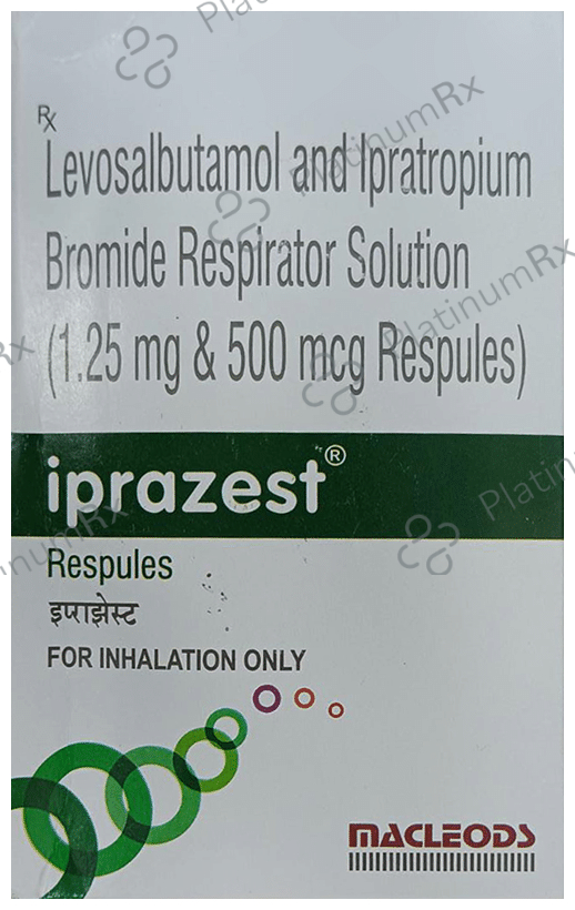 Iprazest 3ml 500mcg/1.25mg Respule 5s