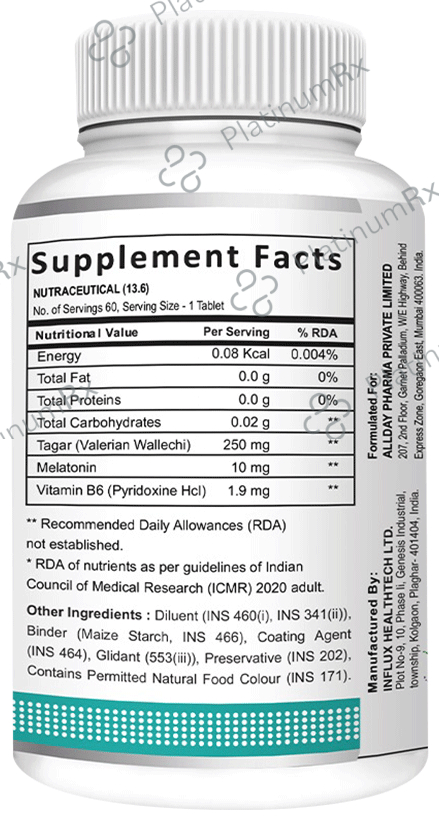 SWISSLIFE FOREVER Melatonin 10mg Tablet (60 Each) 2 bottles