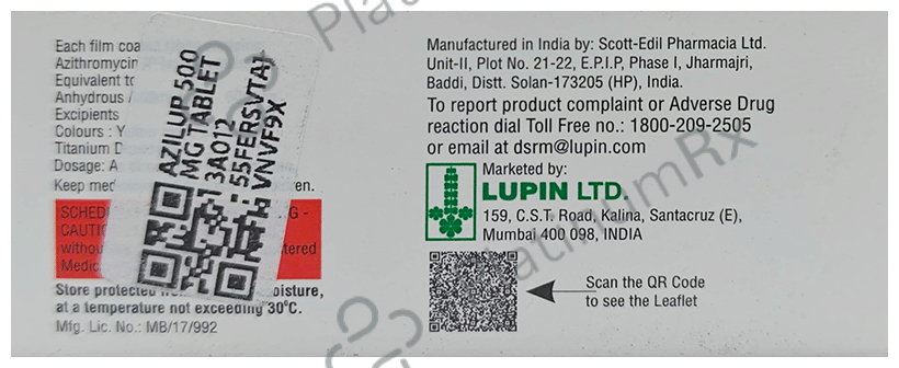 AZILUP 500 MG TABLET