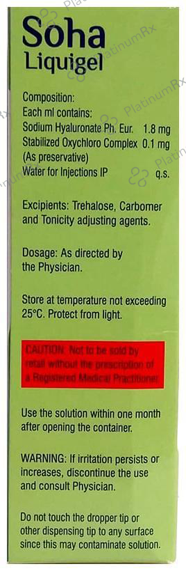 Soha Liquigel 0.18% Eye Drop 10ml