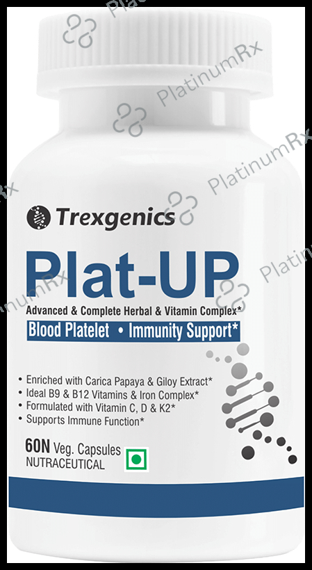Trexgenics Plat-UP Platelet Support Veg Capsule