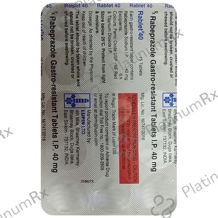 Rablet 40mg Tablet 15s