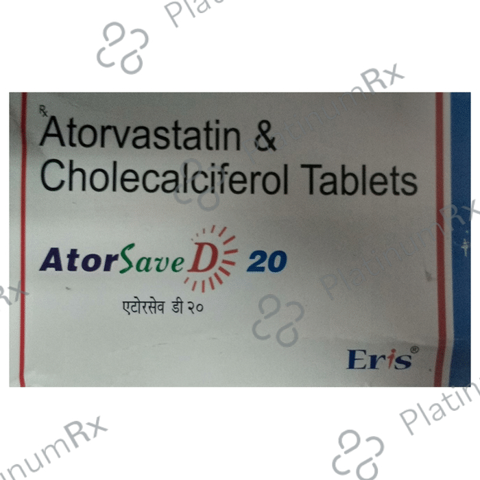 Atorsave D 20 20mg/1000IU Tablet 15s