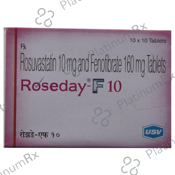 Roseday F 10 160/10mg Tablet 10s