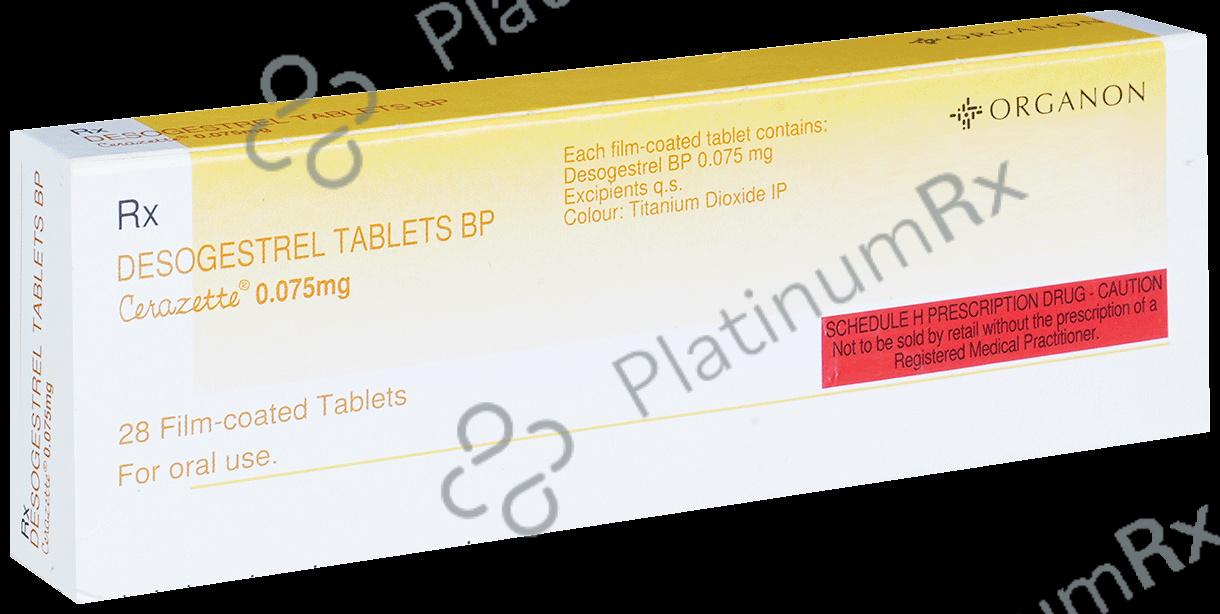 Cerazette 0.075mg Tablet 28s