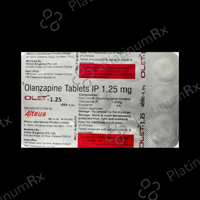 Olet 1.25mg Tablet 10 Tablet