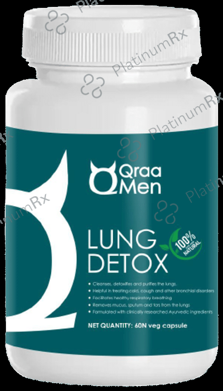 Qraa Men Lung Detox Veg Capsule 60 vegicaps