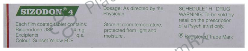 Sizodon 4mg Tablet 10s