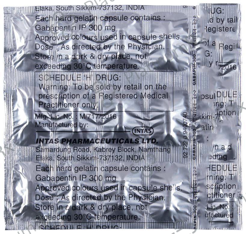 Gabapin 300mg Capsule 15s