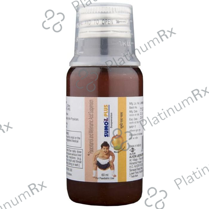 Sumo L Plus Paediatric 50/125mg Suspension 60ml